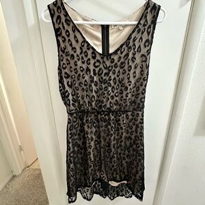 Jolt Beige and Black Dress